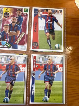 Lote cromos Levante UD con Rubiales Rookie