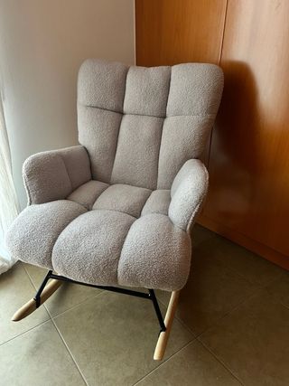 Mecedora Lactancia Gris Claro