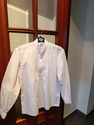 Camisa fallero niño blanca talla 14