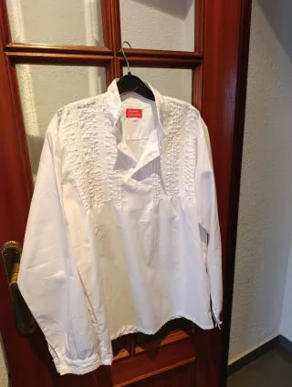 Camisa fallero niño blanca talla 14
