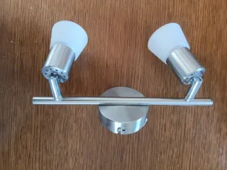 Lámpara de techo/pared metal y cristal