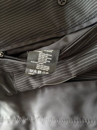 Gabardina Armani Negra Hombre