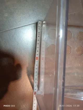 Cassetto per congelatore in plastica trasparente