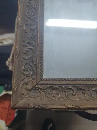 Espejo antiguo tallado 50x40
