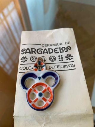 Colgante Cerámica Sargadelos Azul Naranja