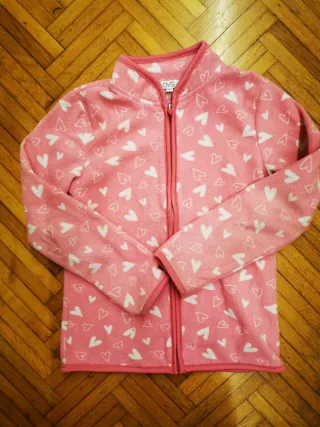 Felpa Ovs bimba con cuori rosa