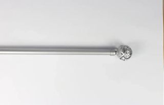 Barra Cortina Pau Extensible 120-210cm Plata