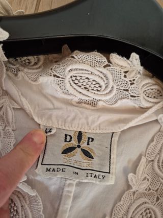 Blusa vintage donna pizzo taglia 44,L