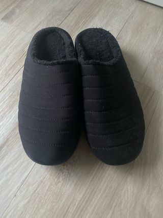 Pantofole uomo nere foderate n.45