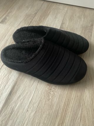 Pantofole uomo nere foderate n.45