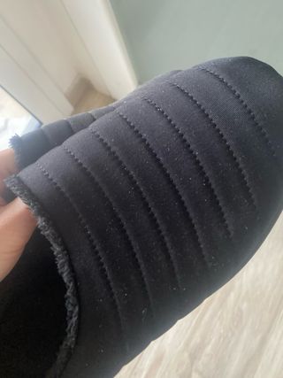 Pantofole uomo nere foderate n.45