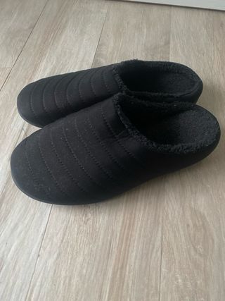 Pantofole uomo nere foderate n.45