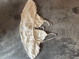 Top blanco con cordones