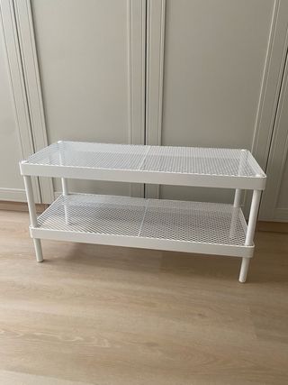 Estantería Zapatero Metálica Blanca