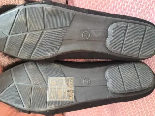 Zapatos planos Amesía negros con adornos