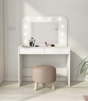 Tocador estilo Hollywood con luces