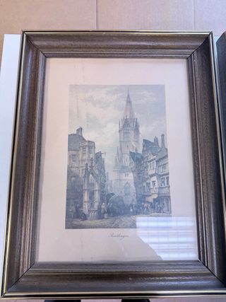 Lote de 2 cuadros vintage