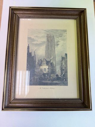 Lote de 2 cuadros vintage