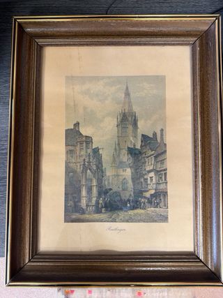 Lote de 2 cuadros vintage