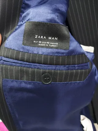 Traje Raya Diplomática Zara Man Talla M