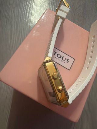 Reloj Tous Oso Dorado y Blanco