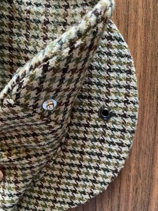 Gorra de campo/caza estilo houndstooth