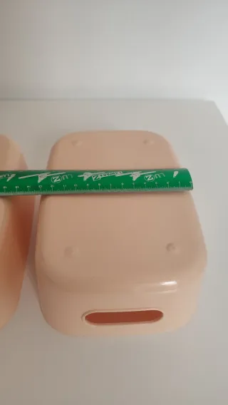 2 Cajas Organizadoras Plástico Rosa