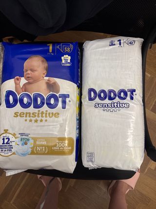 Dodot Sensitive Talla 1 (2-5 kg) - 58 y 48 uds