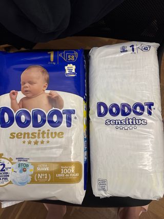 Dodot Sensitive Talla 1 (2-5 kg) - 58 y 48 uds