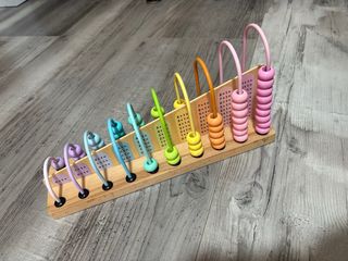 Ábaco de madera educativo