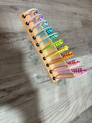 Ábaco de madera educativo