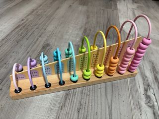 Ábaco de madera educativo