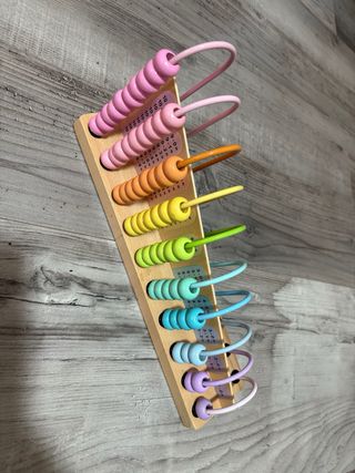Ábaco de madera educativo