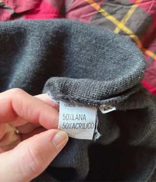 Gonna in lana grigia