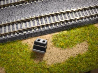 Contenedor basura escala N