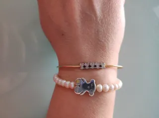 Pulsera Tous Perlas  Plataa estrenar