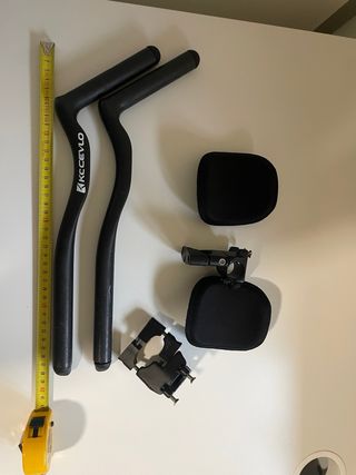 Acoples carbono KCCEVLO manillar plano.