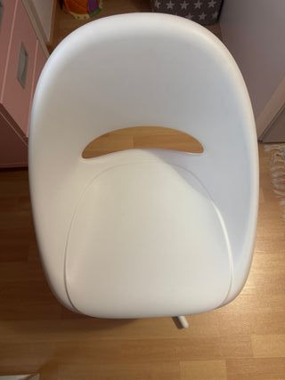 Silla de escritorio infantil blanca