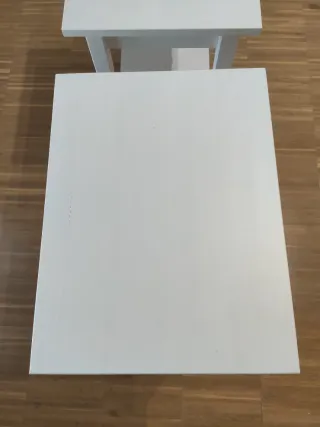 Pack x2 Mesitas de noche IKEA Hemnes blanca