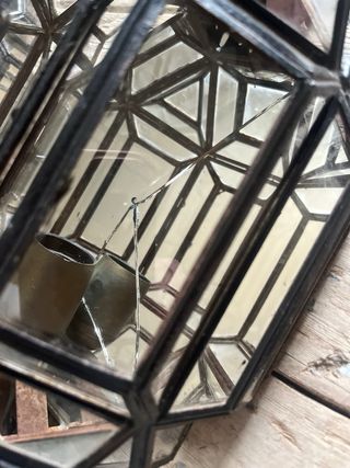 Pareja Faroles Pared antiguos