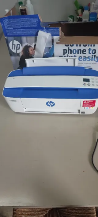 Impresora HP Instant Ink Azul/Blanca
