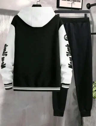 Conjunto Chándal NY Negro y Blanco