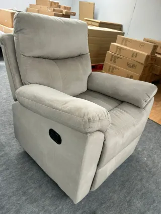 Sillón relax balancín 360° gris