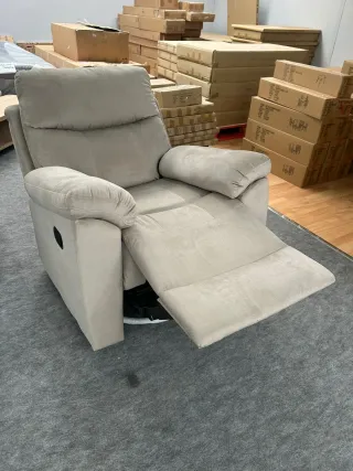 Sillón relax balancín 360° gris