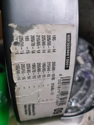 Catene da neve nuove, le misurecin foto