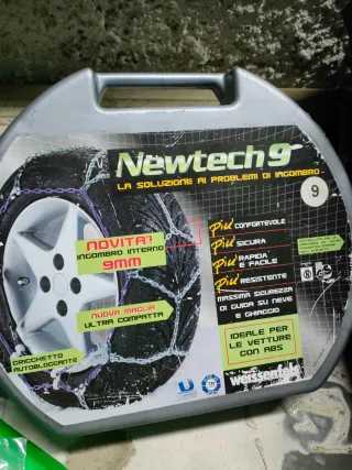 Catene da neve nuove, le misurecin foto