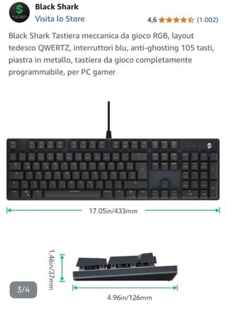 Tastiera Gaming Black Shark RGB