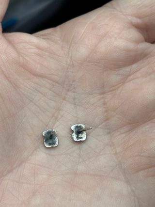 Pendientes Tous Muffin Oso Plata y esmalte