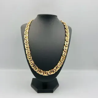 CADENA TIPO CARTIER TIGRE. Hueca. Oro 18k.