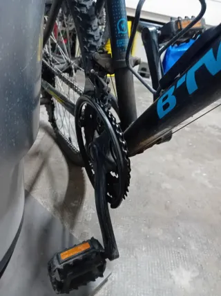 Bicicleta BTWIN Rockrides azul con extras